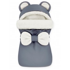 Конверт "Мишка" Grey Меховой Зима 